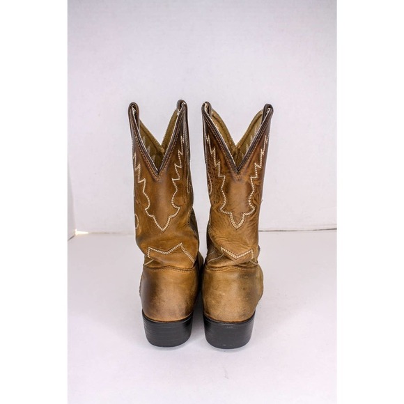 Dan Post Western Cowboy Boots Brown Leather Mens Size 5.5 main image 4